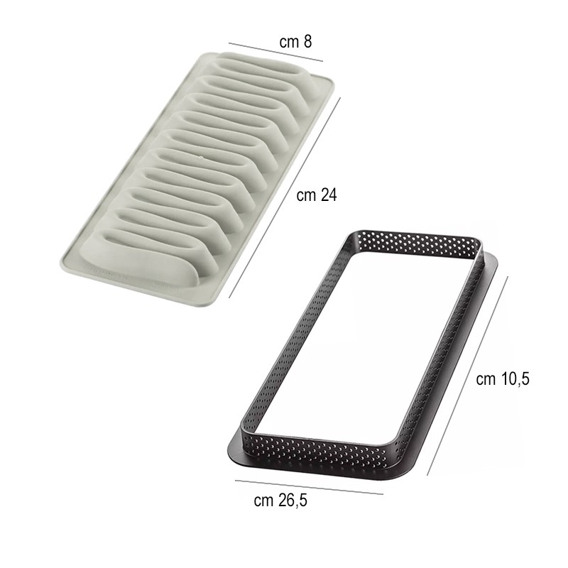 Anello microforato con stampo in silicone nouvelle vague Silikomart  in Tortiere