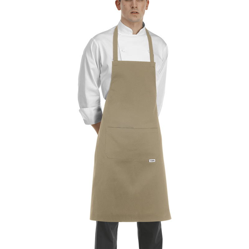 Grembiule cucina con pettorina Beige Abbigliamento Rausa srl